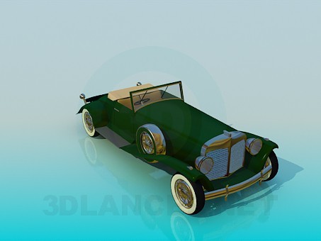 3d model Vintage or Antique car - preview