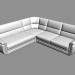 3d модель Кутовий диван Ortey (варіант 2) – превью