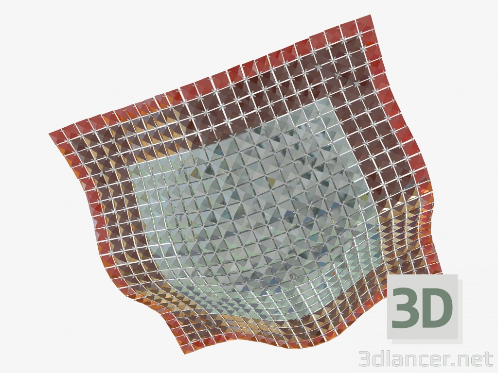 modello 3D Plafoniera a soffitto Pavia (2599 9C) - anteprima