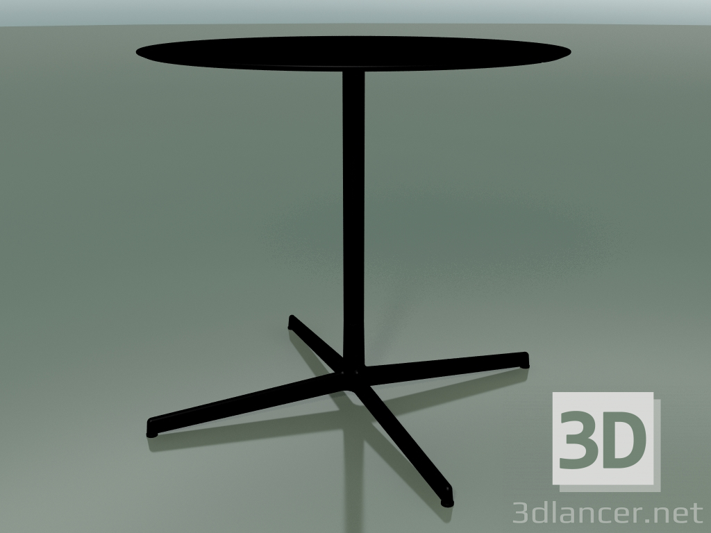 3D Modell Runder Tisch 5554 (H 72,5 - Ø 79 cm, schwarz, V39) - Vorschau