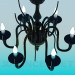 3d model Chandelier made of black glass - preview
