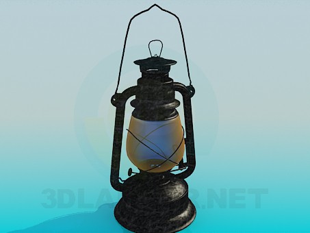 3d модель Керосиновая лампа – превью