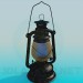 3D Modell Kerosin-Lampe - Vorschau
