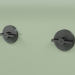 3d model Wall-mounted set of 2 mixing shut-off valves (19 63 V, ON) - preview