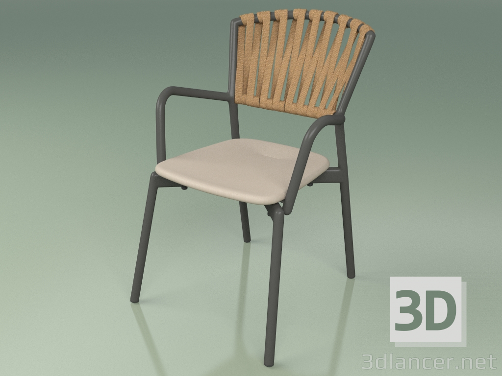 3D Modell Sessel 121 (Metal Smoke, Polyurethanharz Maulwurf) - Vorschau