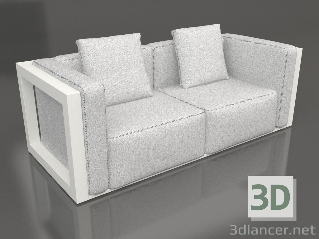 modèle 3D Canapé 2 places (Gris Agate) - preview