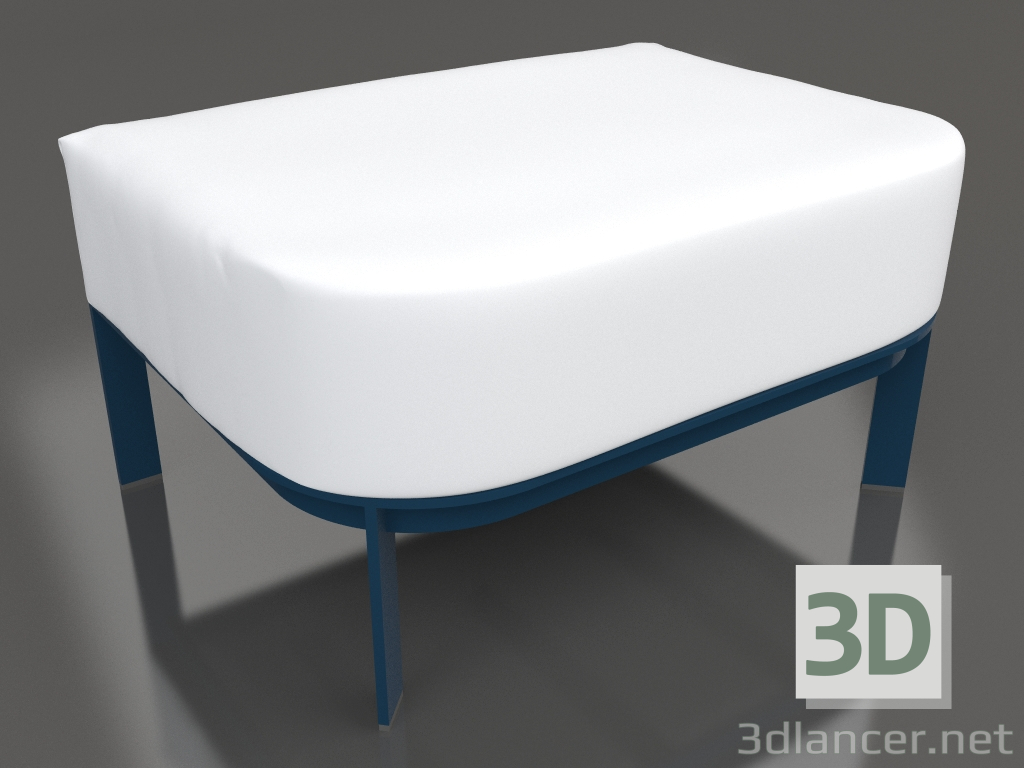 3d модель Пуф для кресла (Grey blue) – превью