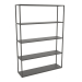 3d model Large rectangular rack (METAL, 120x30x170, 5 shelves) - preview