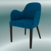 modèle 3D Demi-chaise Emily (bleu) - preview