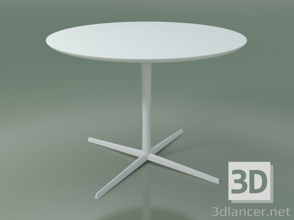 modello 3D Tavolo rotondo 0764 (H 74 - P 100 cm, F01, V12) - anteprima
