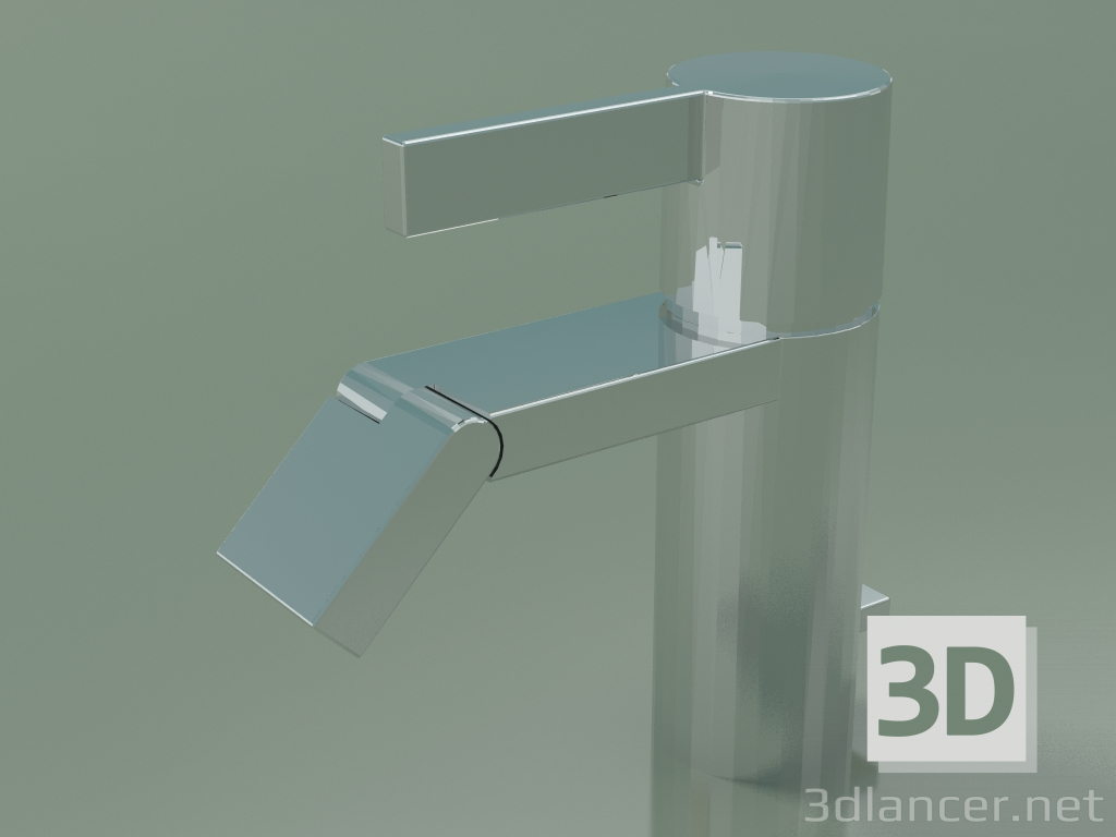3D Modell Einhebel-Bidetmischer mit Abfall (33 600 670-00) - Vorschau