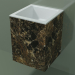 3D modeli Duvara monte lavabo (02R113101, Emperador M06, L 36, P 36, H 48 cm) - önizleme