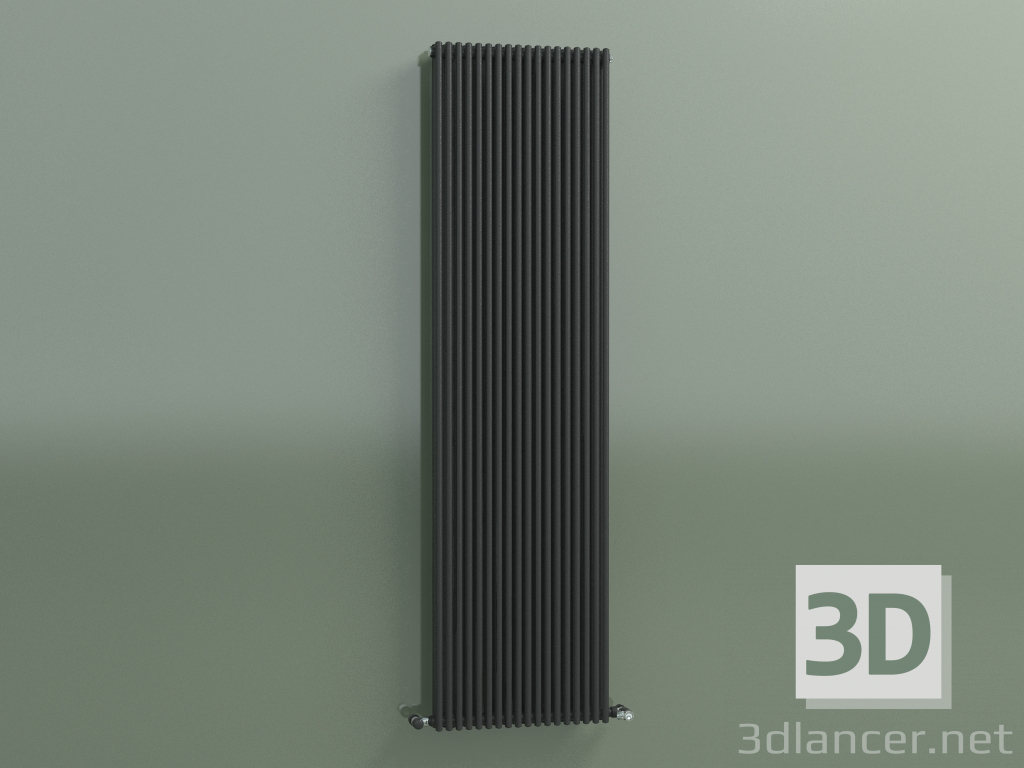 modèle 3D Radiateur vertical ARPA 28 (1820x487, noir transport RAL 9005) - preview