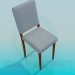3D Modell Stuhl mit Sitzfläche und Rückenlehne - Vorschau