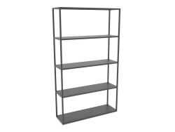 Large rectangular rack (METAL, 100x30x170, 5 shelves)