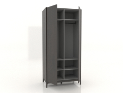 Armario FARGO 1050x600x2200 mm (roble wengué, abierto)