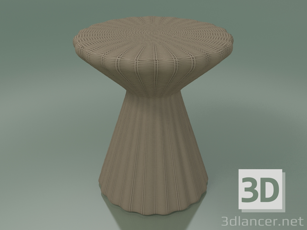 modello 3D Tavolino, pouf (Bolla 12, naturale) - anteprima