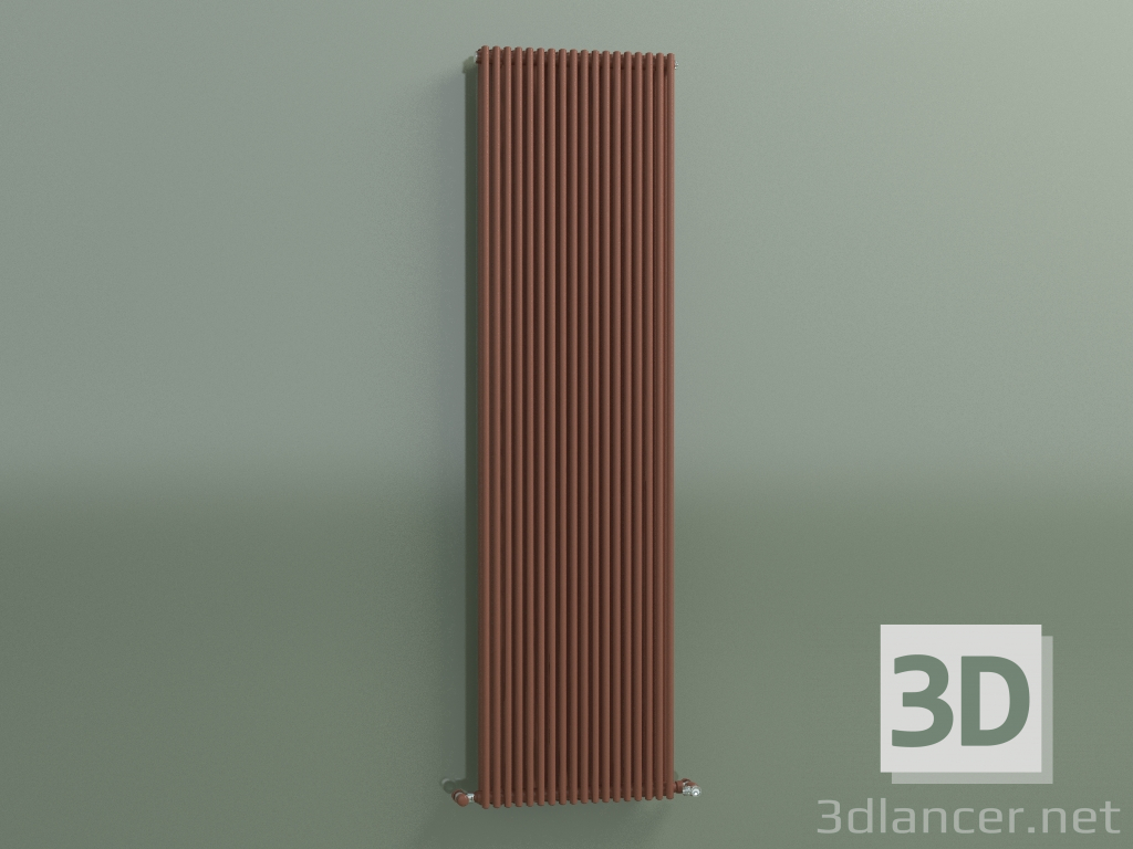 3D Modell Kühler vertikal ARPA 28 (1820 x 487, kupferbraun RAL 8004) - Vorschau