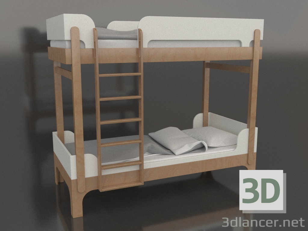 3 डी मॉडल चारपाई बिस्तर ट्यून क्यू (UHTQA2) - पूर्वावलोकन