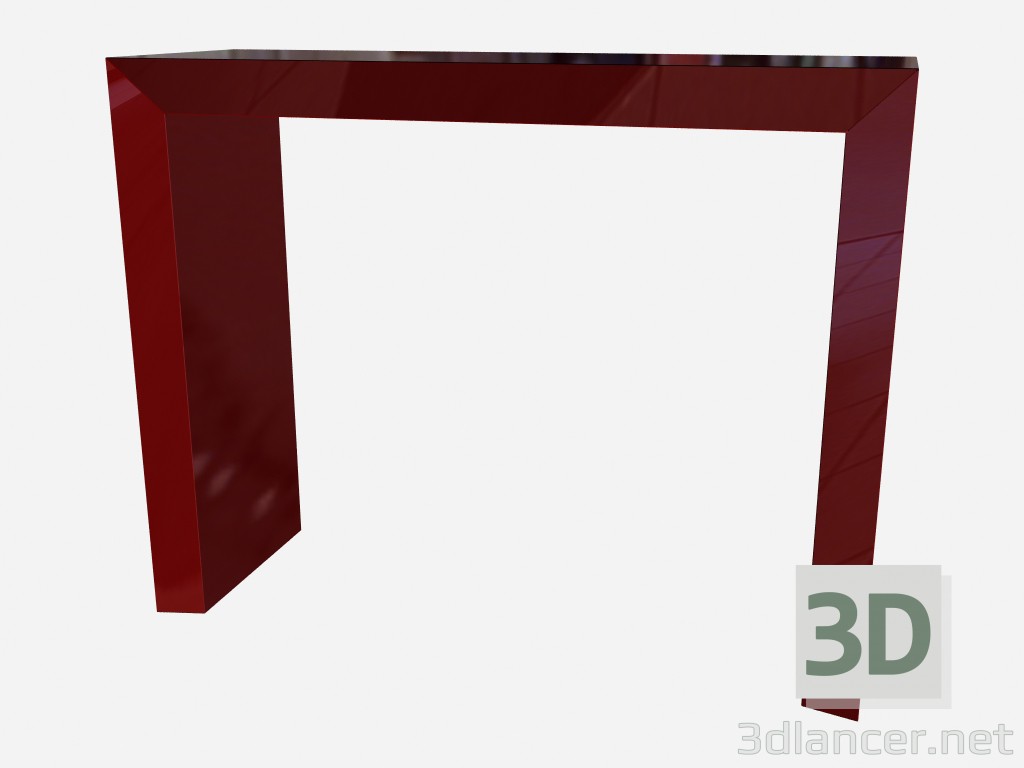 3D Modell Rote Seite Tisch Art-Deco-iPadliacci Z03 - Vorschau