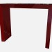 modello 3D Arte rosso lato tavolo Deco ipadliacci z03 - anteprima