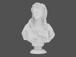 Escultura de mármol Busto de madame de Wailly