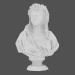 3D modeli Mermer heykel Madame de Wailly büstü - önizleme