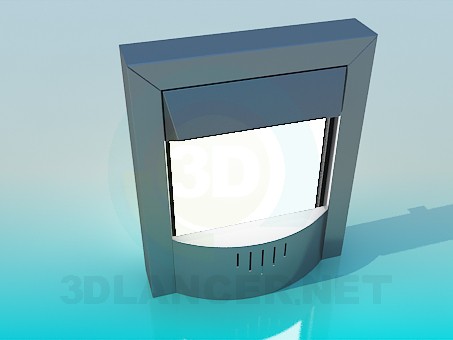 3d model Fireplace electronic - preview