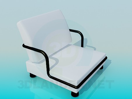 3D Modell Sehr niedriger Sessel - Vorschau