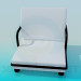 3d model Very low armchair - preview