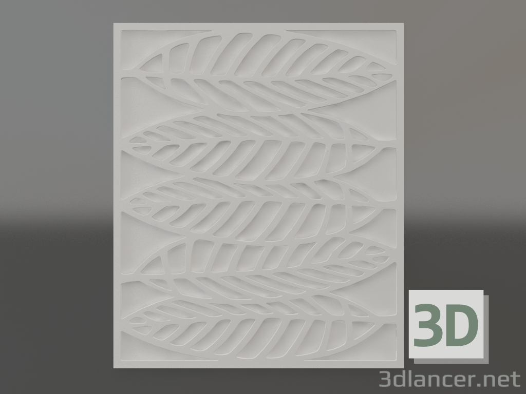 3D Modell Flachrelief aus Bambus - Vorschau