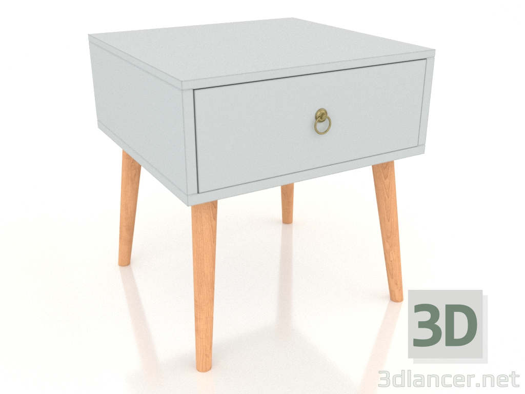modèle 3D Table de chevet Polly (blanc) - preview
