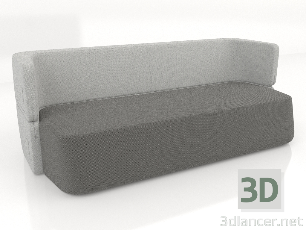 3d модель Диван-ліжко 3 місний (складений) – превью