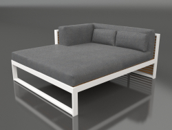 XL modular sofa, section 2 left, artificial wood (White)