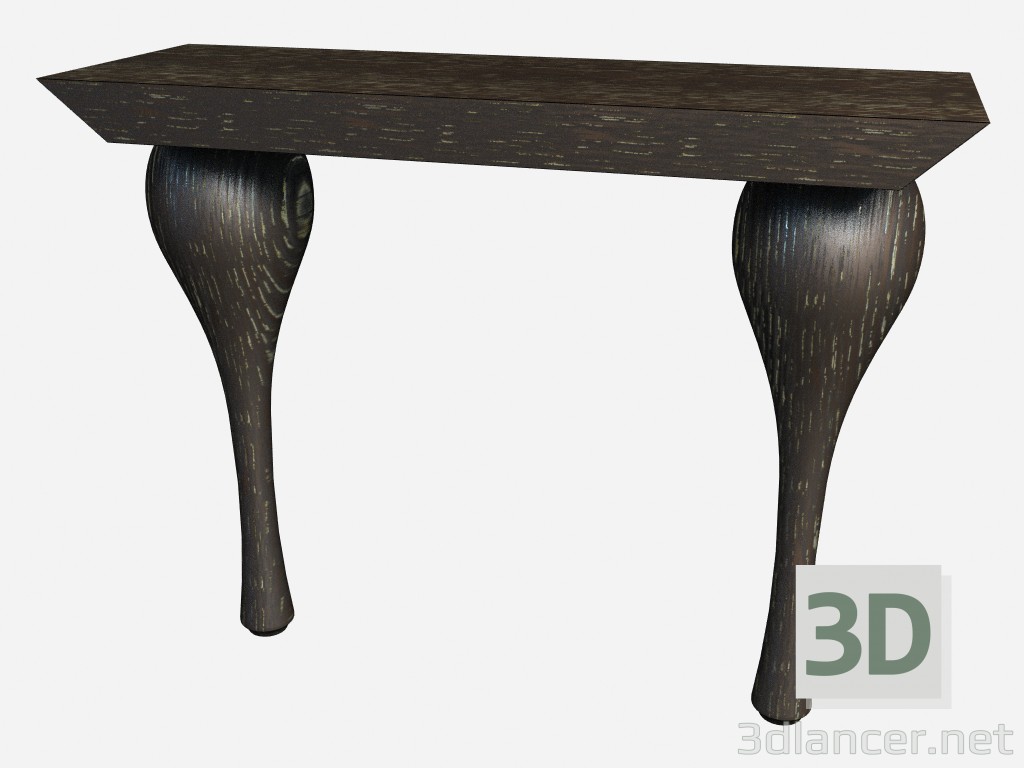 modèle 3D Table d’appoint sur jambes bouclés Art déco iPadliacci Z04 - preview