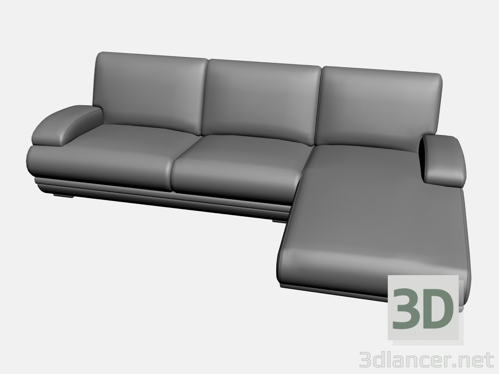 3D modeli Kanepe Plimut (1. seçenek) - önizleme