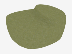 Upholstered pouf