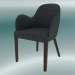 3d model Emily Half Chair (Dark Gray) - preview