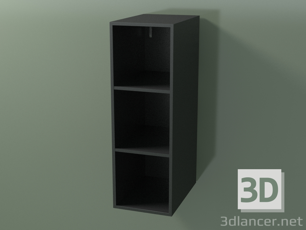 3D modeli Boy dolabı (8DUABD01, Deep Nocturne C38, L 24, P 36, H 72 cm) - önizleme