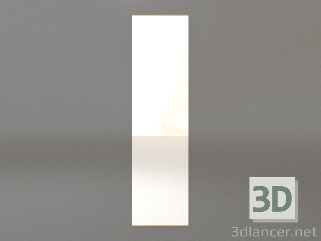 3d model Mirror ZL 01 (400х1500, wood white) - preview