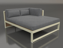 XL modular sofa, section 2 right, artificial wood (Gold)