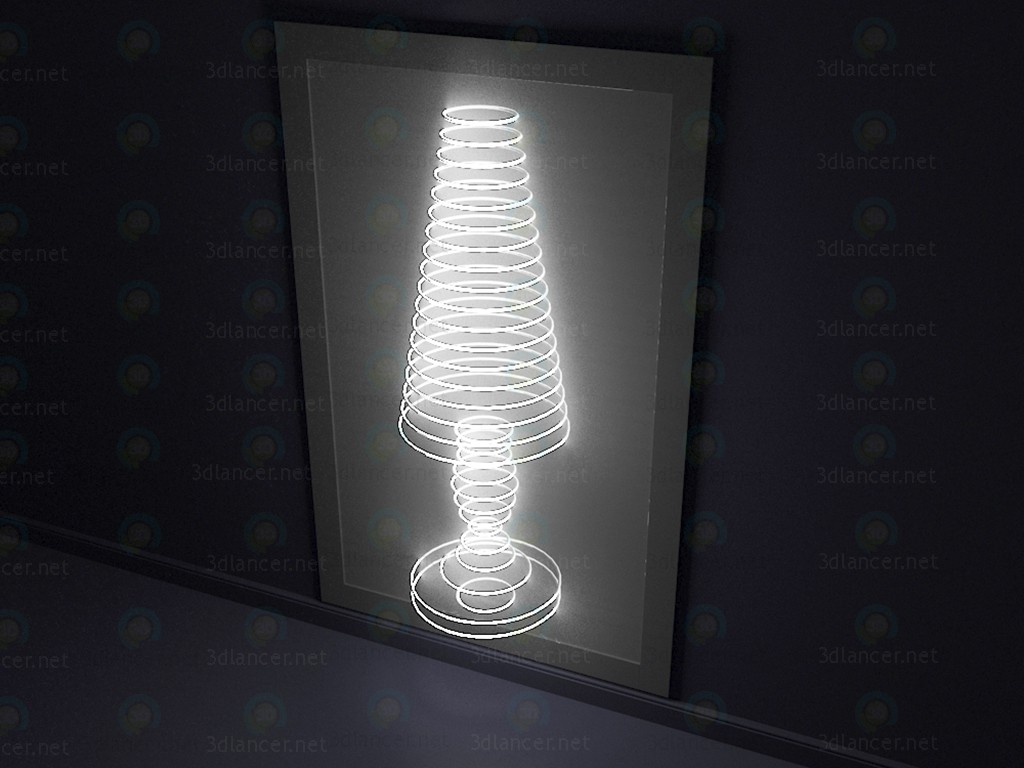 3d model Decorative wall luminaire - preview