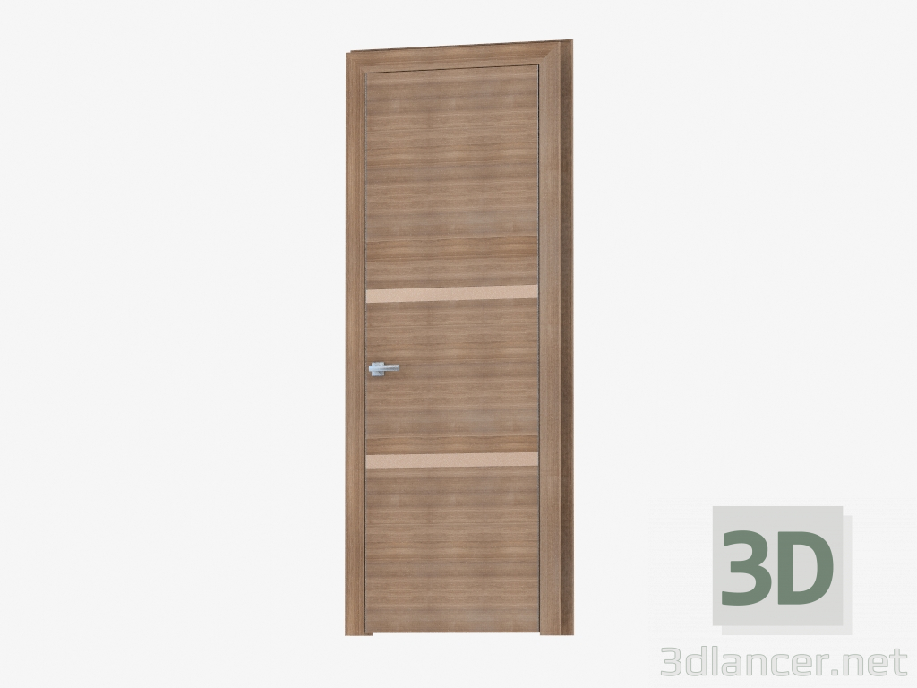 Modelo 3d Porta Interroom (38.30 de prata bronza) - preview