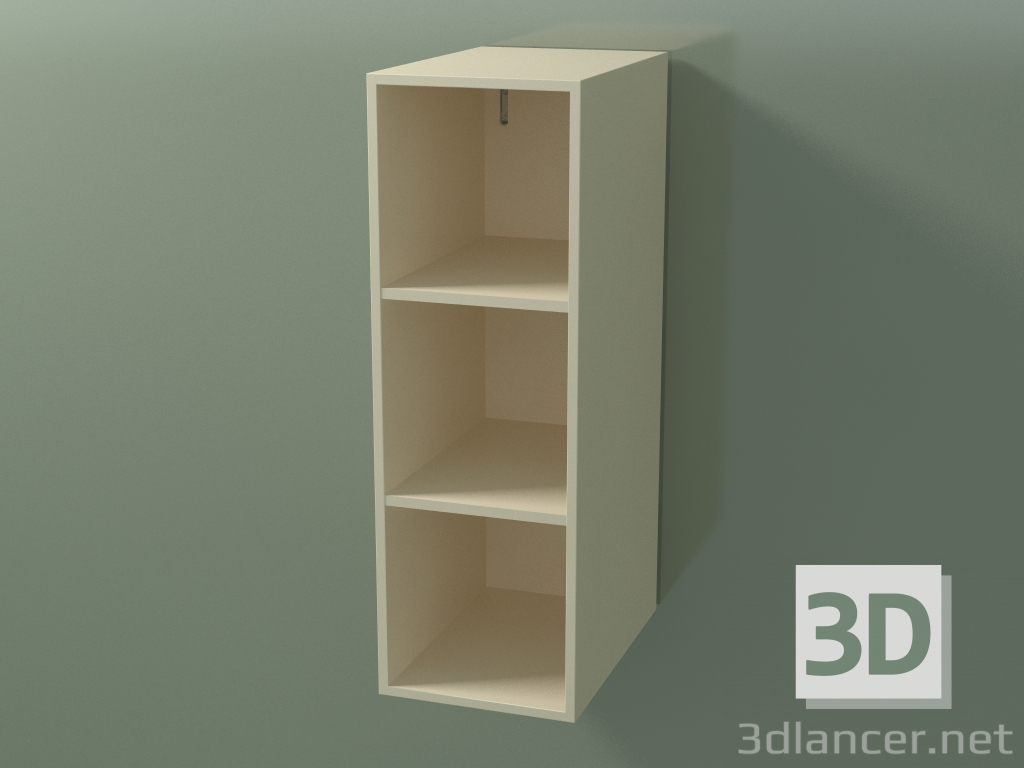3d model Wall tall cabinet (8DUABD01, Bone C39, L 24, P 36, H 72 cm) - preview