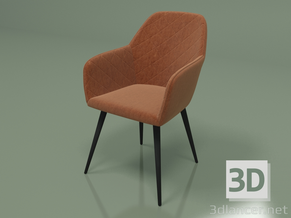 3D Modell Stuhl Antiba (Cognac) - Vorschau