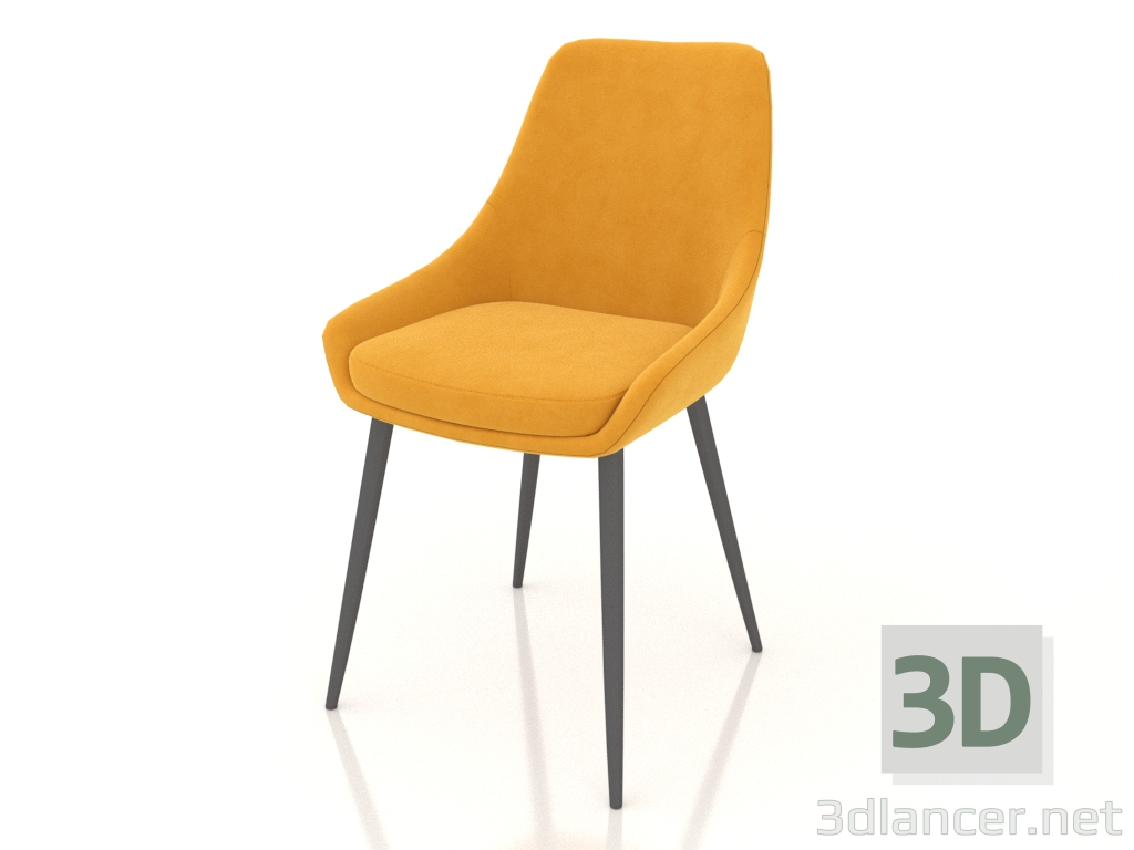 3 डी मॉडल कुर्सी काली मिर्च (पीला-काला) - पूर्वावलोकन
