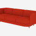 3d model Triple sofa with fabric upholstery - preview