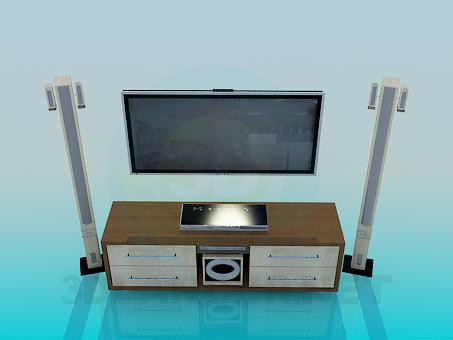 modello 3D Home Theater - anteprima