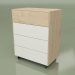 3d model Chest of drawers CN 300 (Champagne, White) - preview
