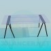 modèle 3D Table en verre pariétal - preview